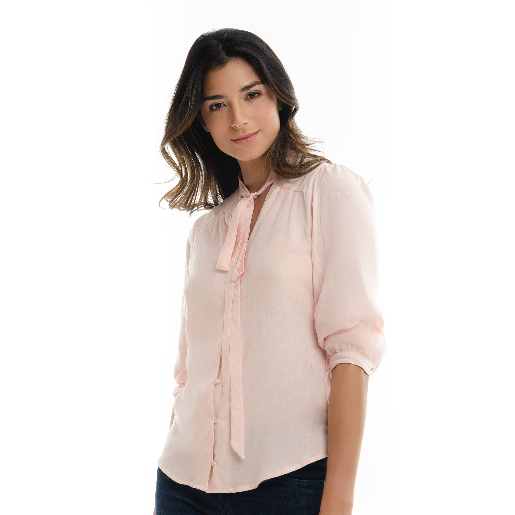 blusa rosa mujer